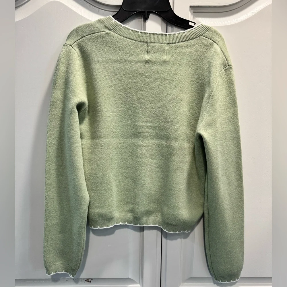Willow & Wind Light Green Women's Cardigan - Picture 4 of 5